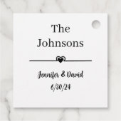 Aangepaste foto Hond bruiloft gunst Labels (Achterkant)