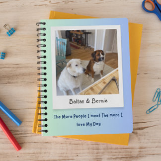 Aangepaste foto hond cadeau gepersonaliseerd notitieboek