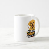 Aangepaste foto hond Goud Retriever Verbeterde mij Koffiemok (Voorkant rechts)