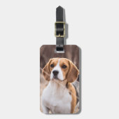 Aangepaste Foto Hond Huisdier Gepersonaliseerd Bagagelabel (Voorkant verticaal)