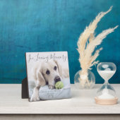 Aangepaste foto hond huisdier herinnering fotoplaat (Insitu)