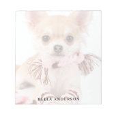Aangepaste foto hond huisdier notitieblok (Voorkant)