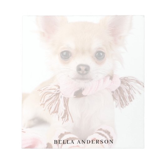 Aangepaste foto hond huisdier notitieblok (Voorkant)