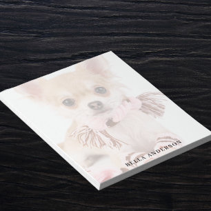Aangepaste foto hond huisdier notitieblok