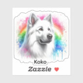 Aangepaste Foto Hond Huisdieren Sticker (Vel)
