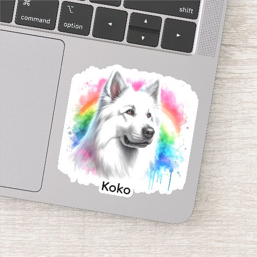 Aangepaste Foto Hond Huisdieren Sticker (Detail)
