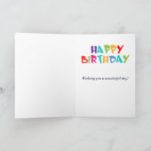 Aangepaste Foto Hond Mam Verjaardag Kaart (Binnen)