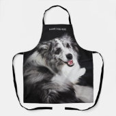 Aangepaste Foto Hond met Naam Schort (Voorkant)