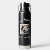 Aangepaste foto hond moeder feministische trend BF Waterfles (Voorkant)