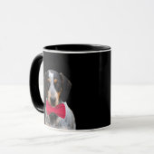 Aangepaste Foto Hond Puppy Gepersonaliseerde Kerst Mok (Voorkant links)