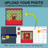 Aangepaste Foto Hond Puppy Gepersonaliseerde Kerst Mok