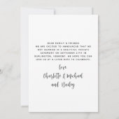 Aangepaste foto-hond van Honor Dog Wedding Announc Save The Date (Achterkant)
