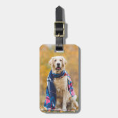 Aangepaste Foto Hondenliefhebber Huisdier Geperson Bagagelabel (Voorkant verticaal)