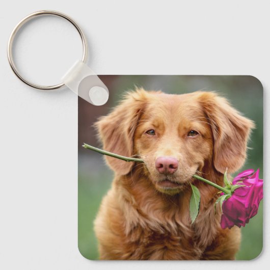 Aangepaste foto Hondenliefhebber Keepomwille Pet Sleutelhanger (Voorkant)