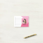 Aangepaste foto Hondenliefhebber naam checklist Post-it® Notes (Op bureau)