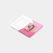 Aangepaste foto Hondenliefhebber naam checklist Post-it® Notes (Schuin)