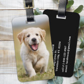 Aangepaste Foto Hondenliefhebber Pet Puppy Geperso Bagagelabel