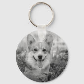 Aangepaste foto Hondenliefhebber toetsenbord Sleutelhanger (Achterkant)