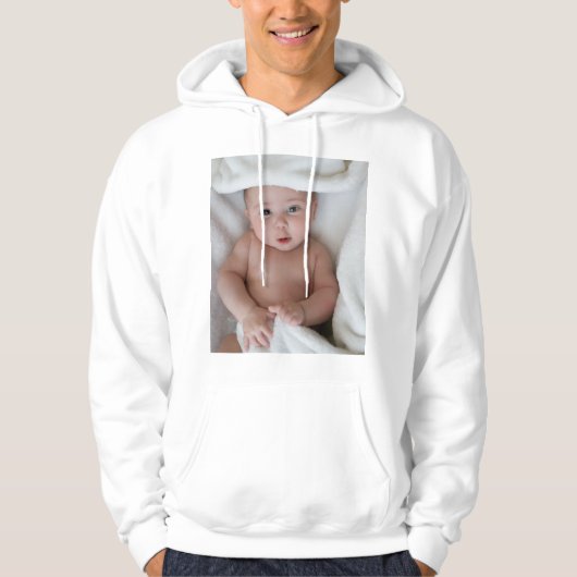 Aangepaste foto hoodie trui (Voorkant)