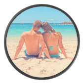 Aangepaste foto-hoofdtoets Druk je favoriete foto' Hockey Puck (Voorkant)