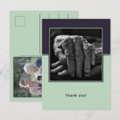 Aangepaste foto hoofdzorgverlener bedankt briefkaart (Voorkant / Achterkant)