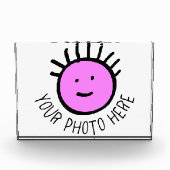 Aangepaste foto HORIZONTALE FOTOBLOK Lege sjabloon (Voorkant)