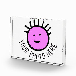 Aangepaste foto HORIZONTALE FOTOBLOK Lege sjabloon