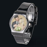 Aangepaste foto horloge<br><div class="desc">Upload eenvoudig je eigen foto naar dit geweldige horloge. U kunt verder bewerken om tekst en dergelijke toe te voegen - horloges van Ricaso maken een geweldig aandenken cadeau voor jezelf of anderen.</div>