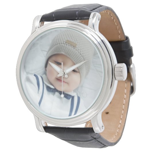 Aangepaste foto horloge (Gekanteld)