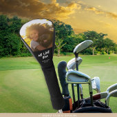 Aangepaste foto Hou van je tekst Golfheadcover