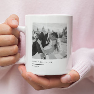 Aangepaste foto – Houd van je voor altijd Koffiemok