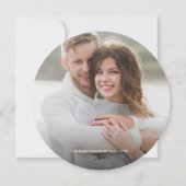 Aangepaste foto Hout Grain Rustic Wedding Kaart (Achterkant)