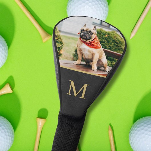 Aangepaste foto Huisdier Familie Hond Monogram Lee Golfheadcover