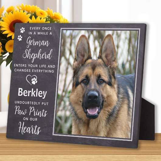 Aangepaste foto huisdier hond Duitse herder herden Fotoplaat
