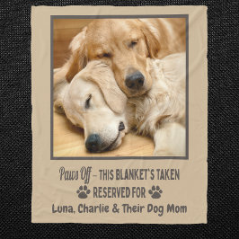 Aangepaste foto huisdier hond fleece deken