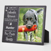 Aangepaste foto huisdier hond Labrador herinnering Fotoplaat (Zijkant)