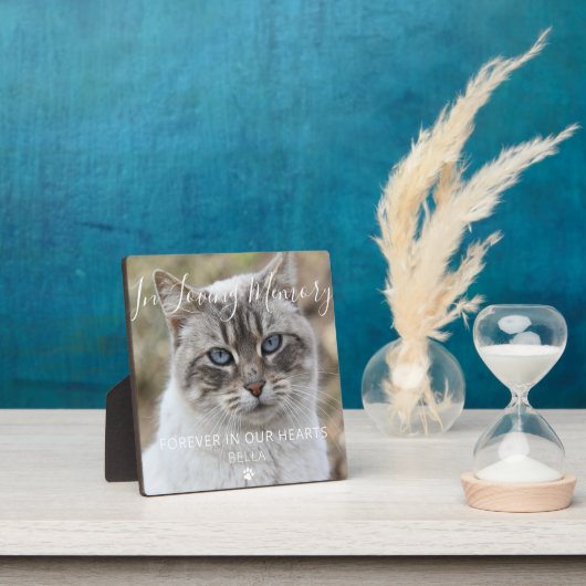 Aangepaste Foto Huisdier Kat Memorial Keepsake Pla Fotoplaat (Insitu)