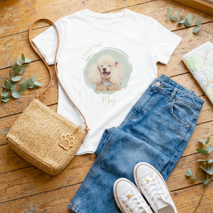 Aangepaste foto huisdier naam hond moeder Ik blaf  T-shirt