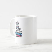 Aangepaste foto Husky hond Husky verbeterde mijn s Koffiemok (Voorkant links)