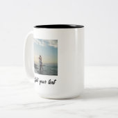 aangepaste foto Huwelijk Tweekleurige Koffiemok (Voorkant links)