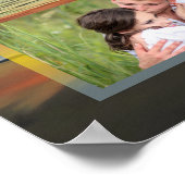 Aangepaste foto-huwelijkscollage Zonsondergang 173 Poster (Hoek)