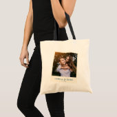 Aangepaste foto huwelijksgeschenk Bruid & Bruidego Tote Bag (Voorkant (product))