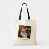 Aangepaste foto huwelijksgeschenk Bruid & Bruidego Tote Bag (Achterkant)