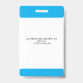 Aangepaste foto-ID-badge voor kinderen met noodcon Badge (Achterkant)