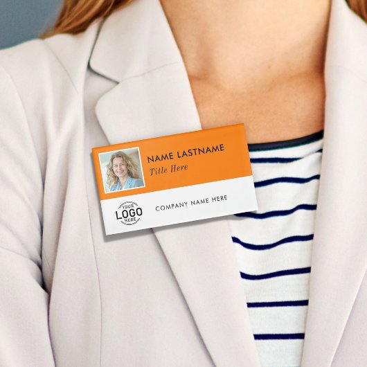 Aangepaste Foto ID Logo Magnetisch Groot Sinaasapp Naambadge