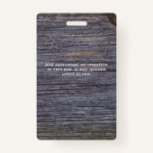 Aangepaste foto-ID voor kleine werknemers Badge (Achterkant)