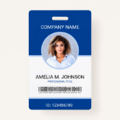 Aangepaste foto-ID werknemer Badge (Voorkant)