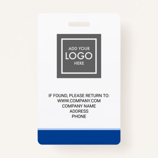 Aangepaste foto-ID werknemer Badge (Achterkant)