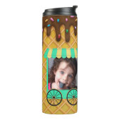 Aangepaste foto-ijskap met rotskone thermosbeker (Gedraaid links)