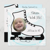 Aangepaste foto-ijsschaatsen op zaterdag kaart (Voorkant / Achterkant)